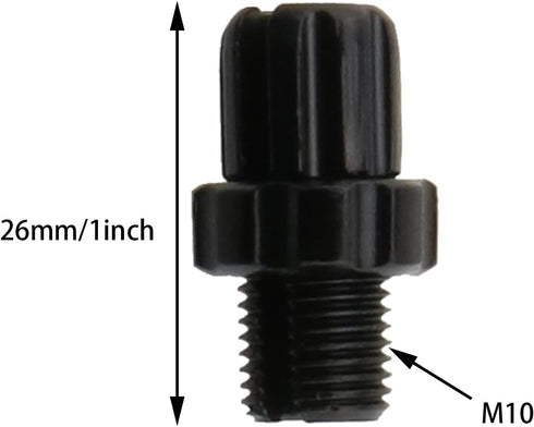 2pcs Aluminium MTB Bike Bicycle M10 Brake Handle Lever Adjusting Screws Fastener Bolt Brake Accessories, Black...